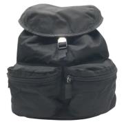 Pre-owned Canvas backpacks Prada Vintage , Black , Dames