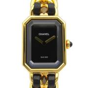 Pre-owned Metal watches Chanel Vintage , Black , Dames