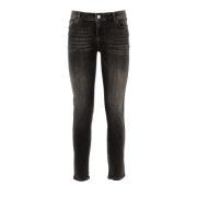 Hoge Taille Skinny Jeans Fracomina , Gray , Dames