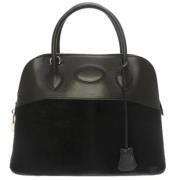 Pre-owned Leather handbags Hermès Vintage , Black , Dames