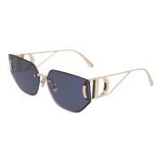 Onregelmatig Metalen Frame Zonnebril Dior , Yellow , Unisex