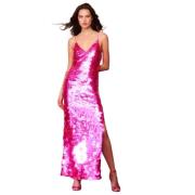 Paillet Maxi Jurk voor Feesten Loveshackfancy , Pink , Dames