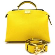 Pre-owned Leather fendi-bags Fendi Vintage , Yellow , Dames