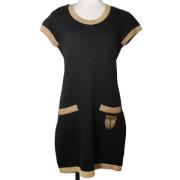 Pre-owned Cashmere dresses Chanel Vintage , Black , Dames