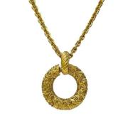 Pre-owned Metal necklaces Yves Saint Laurent Vintage , Yellow , Dames