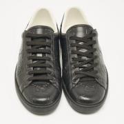 Pre-owned Leather sneakers Gucci Vintage , Black , Heren