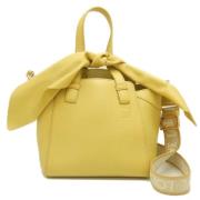 Pre-owned Leather handbags Loewe Pre-owned , Yellow , Dames