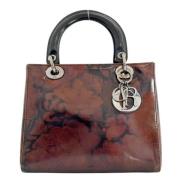 Pre-owned Leather handbags Dior Vintage , Brown , Dames