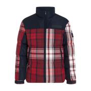 Check Puffer Jas Tommy Hilfiger , Red , Heren