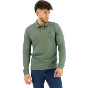 Slim-fit Stretch Katoen Polo met Logopatch Hugo Boss , Green , Heren