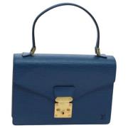 Pre-owned Leather handbags Louis Vuitton Vintage , Blue , Dames