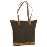 Pre-owned Canvas handbags Saint Laurent Vintage , Brown , Dames