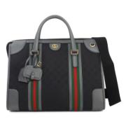 Pre-owned Canvas crossbody-bags Gucci Vintage , Black , Dames