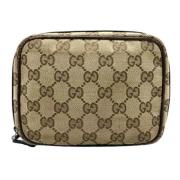 Pre-owned Canvas gucci-bags Gucci Vintage , Beige , Dames