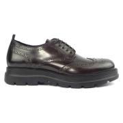 Bruine Leren Derby Schoenen Marco Ferretti , Brown , Heren