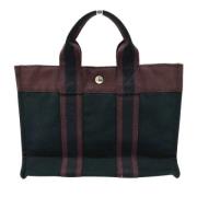 Pre-owned Canvas handbags Hermès Vintage , Black , Dames