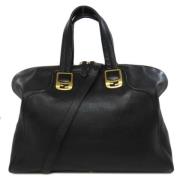 Pre-owned Leather handbags Fendi Vintage , Black , Dames