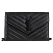 Pre-owned Leather crossbody-bags Yves Saint Laurent Vintage , Black , ...