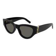 Zwart/Grijs Zonnebril SL M94/F Saint Laurent , Black , Dames