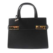 Pre-owned Leather handbags Delvaux Pre-owned , Black , Dames