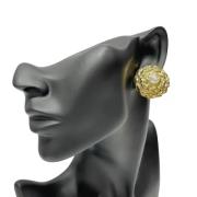 Pre-owned Fabric earrings Yves Saint Laurent Vintage , Yellow , Dames