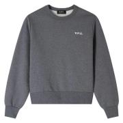 Boxy Sweatshirt A.p.c. , Gray , Dames