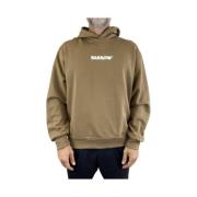 Bruine Hoodie Sweatshirt Barrow , Brown , Heren