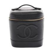 Pre-owned Leather chanel-bags Chanel Vintage , Black , Dames