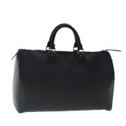 Pre-owned Leather louis-vuitton-bags Louis Vuitton Vintage , Black , D...