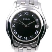 Pre-owned Metal watches Gucci Vintage , Black , Heren