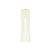 Flared fluwelen broek Aniye By , White , Dames