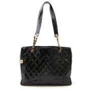 Pre-owned Leather chanel-bags Chanel Vintage , Black , Dames