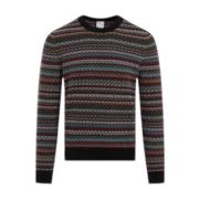 Gestreepte Intarsia Gebreide Trui Paul Smith , Multicolor , Heren