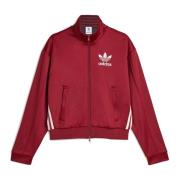 Burgundy Track Top Collegiate Stijl Adidas , Red , Heren