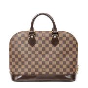 Pre-owned Canvas handbags Louis Vuitton Vintage , Brown , Dames