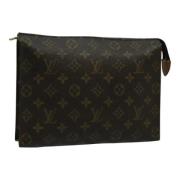 Pre-owned Canvas pouches Louis Vuitton Vintage , Brown , Dames