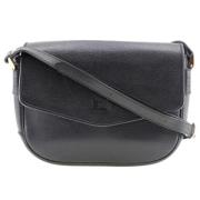 Pre-owned Leather crossbody-bags Burberry Vintage , Black , Dames