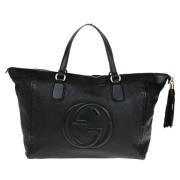 Pre-owned Leather gucci-bags Gucci Vintage , Black , Dames