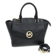 Pre-owned Leather handbags Michael Kors Pre-owned , Black , Dames