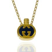 Pre-owned Metal necklaces Gucci Vintage , Yellow , Dames