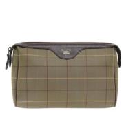 Pre-owned Canvas clutches Burberry Vintage , Brown , Dames