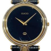 Pre-owned Glass watches Gucci Vintage , Black , Dames