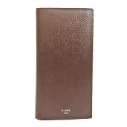 Pre-owned Leather wallets Celine Vintage , Brown , Dames