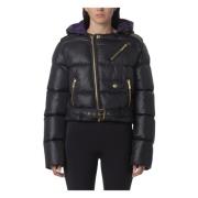 Korte Bomberjas met Unieke Zakindeling Just Cavalli , Black , Dames