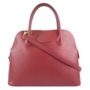 Pre-owned Leather handbags Hermès Vintage , Red , Dames