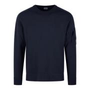 Wollen Crewneck Sweater met ritssluiting C.p. Company , Blue , Heren