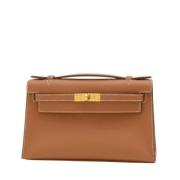 Pre-owned Leather handbags Hermès Vintage , Brown , Dames