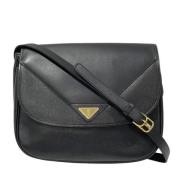 Pre-owned Leather shoulder-bags Yves Saint Laurent Vintage , Black , D...