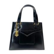 Pre-owned Leather handbags Yves Saint Laurent Vintage , Black , Dames