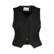 Zwart Vest Amélie & Amélie , Black , Dames